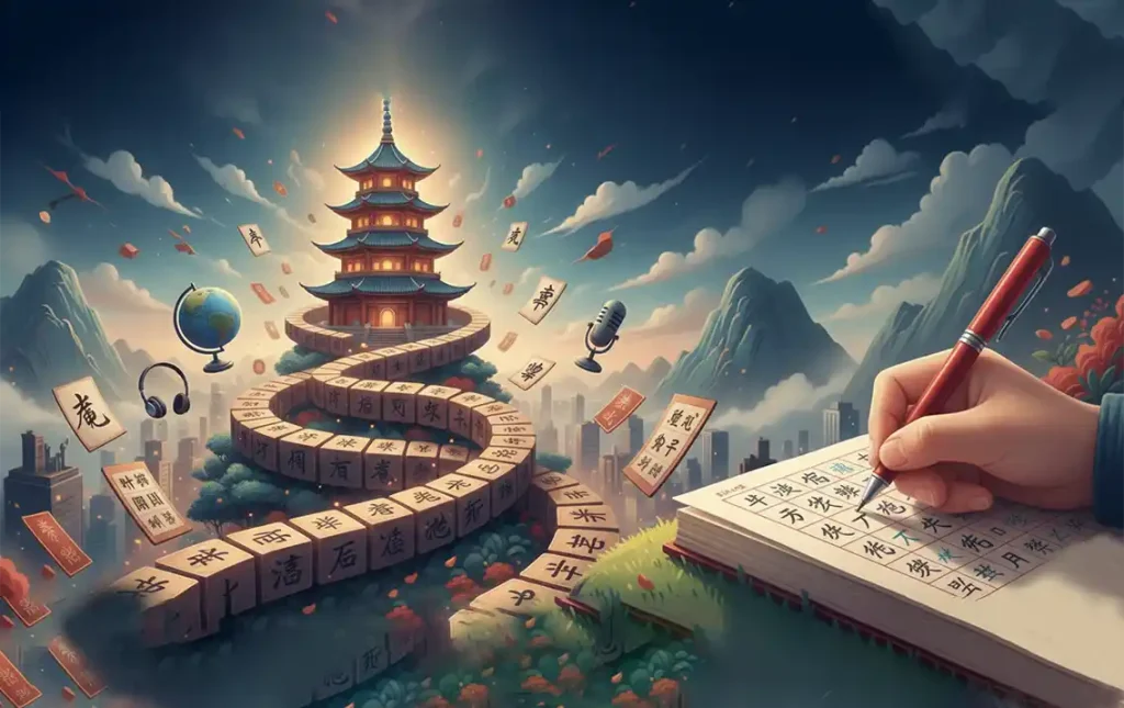 نقشه راه یادگیری زبان چینی (Chinese Learning Roadmap)